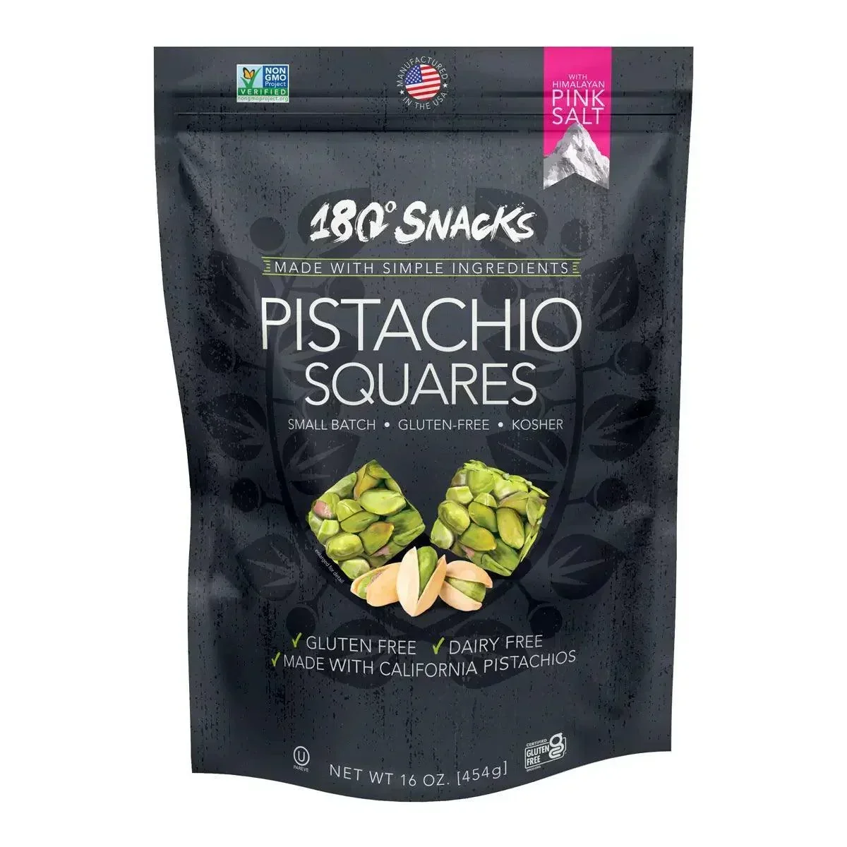 180° Snacks Pistachio Squares (454g) - Image 2