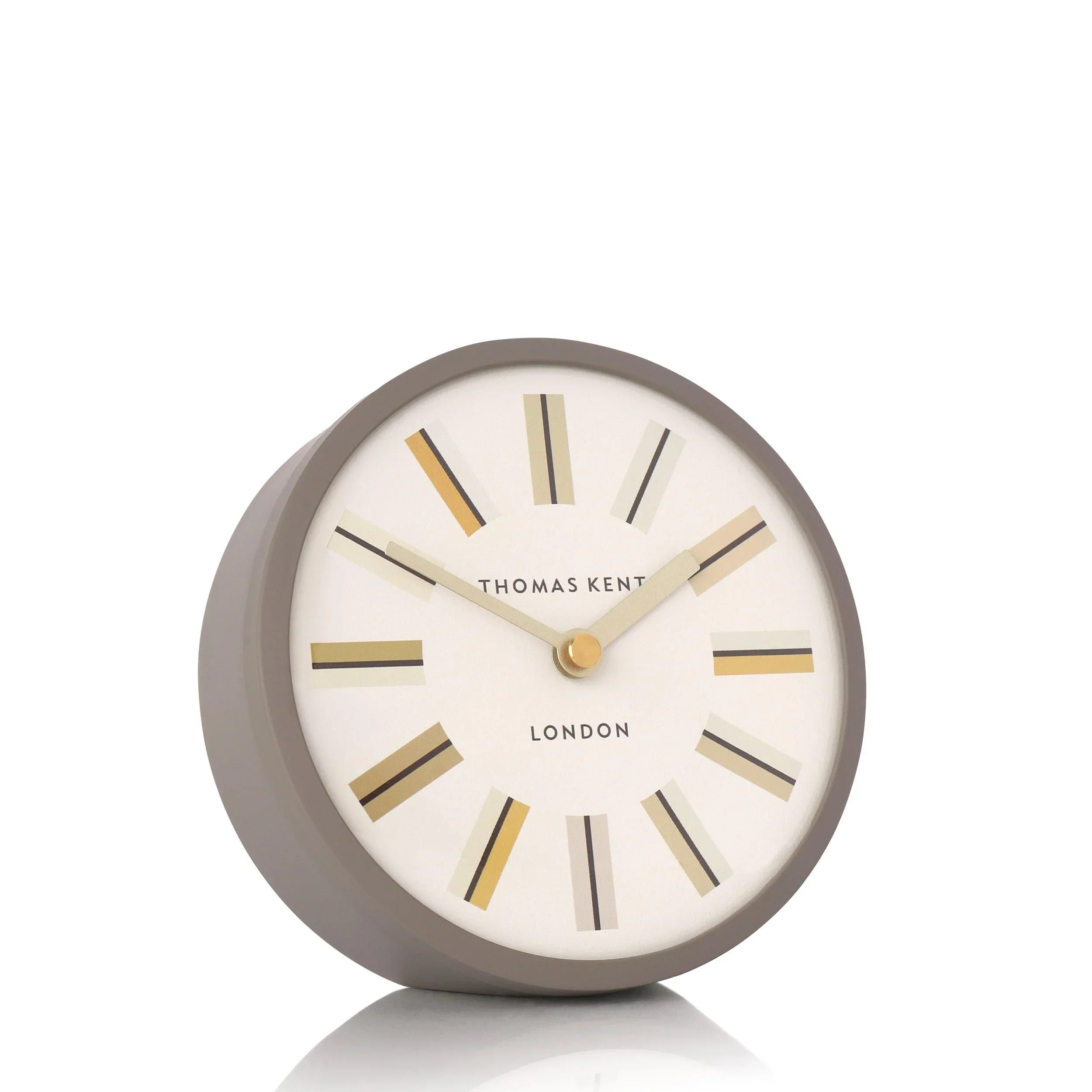 Thomas Kent Swift Clock in Dusty Taupe
