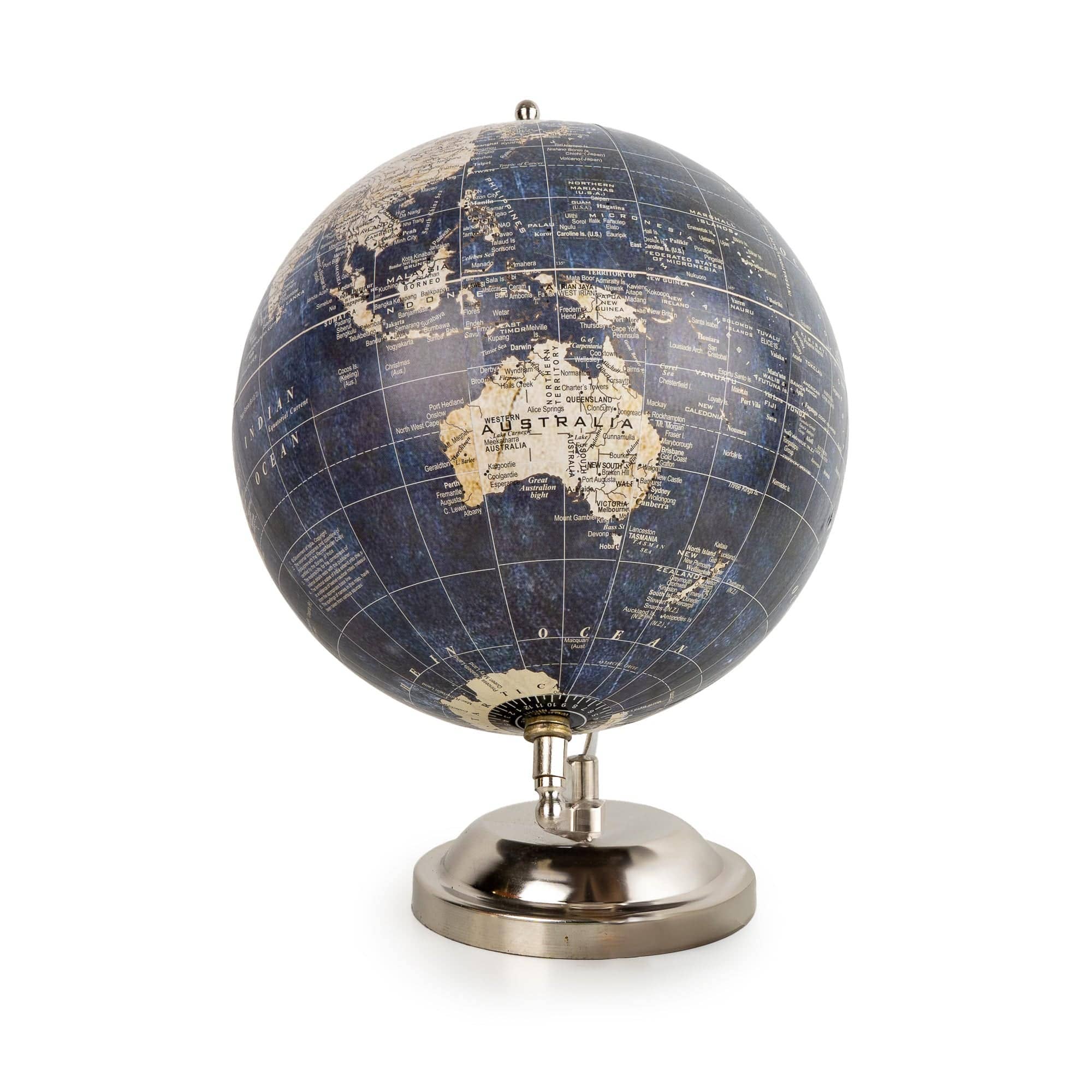 Candlelight 8" Globe - Blue and Silver - Image 2
