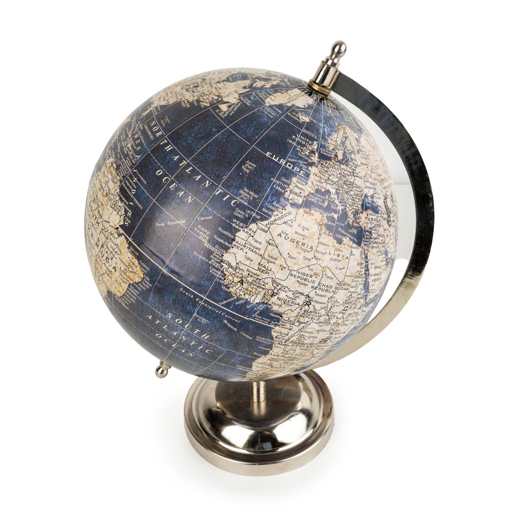 Candlelight 8" Globe - Blue and Silver - Image 3