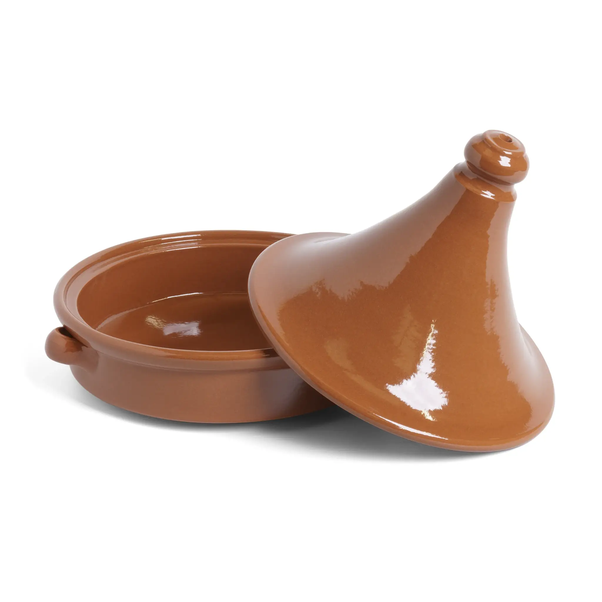 ABS Pottery Tagine - Natural Brown (20cm) - Image 2