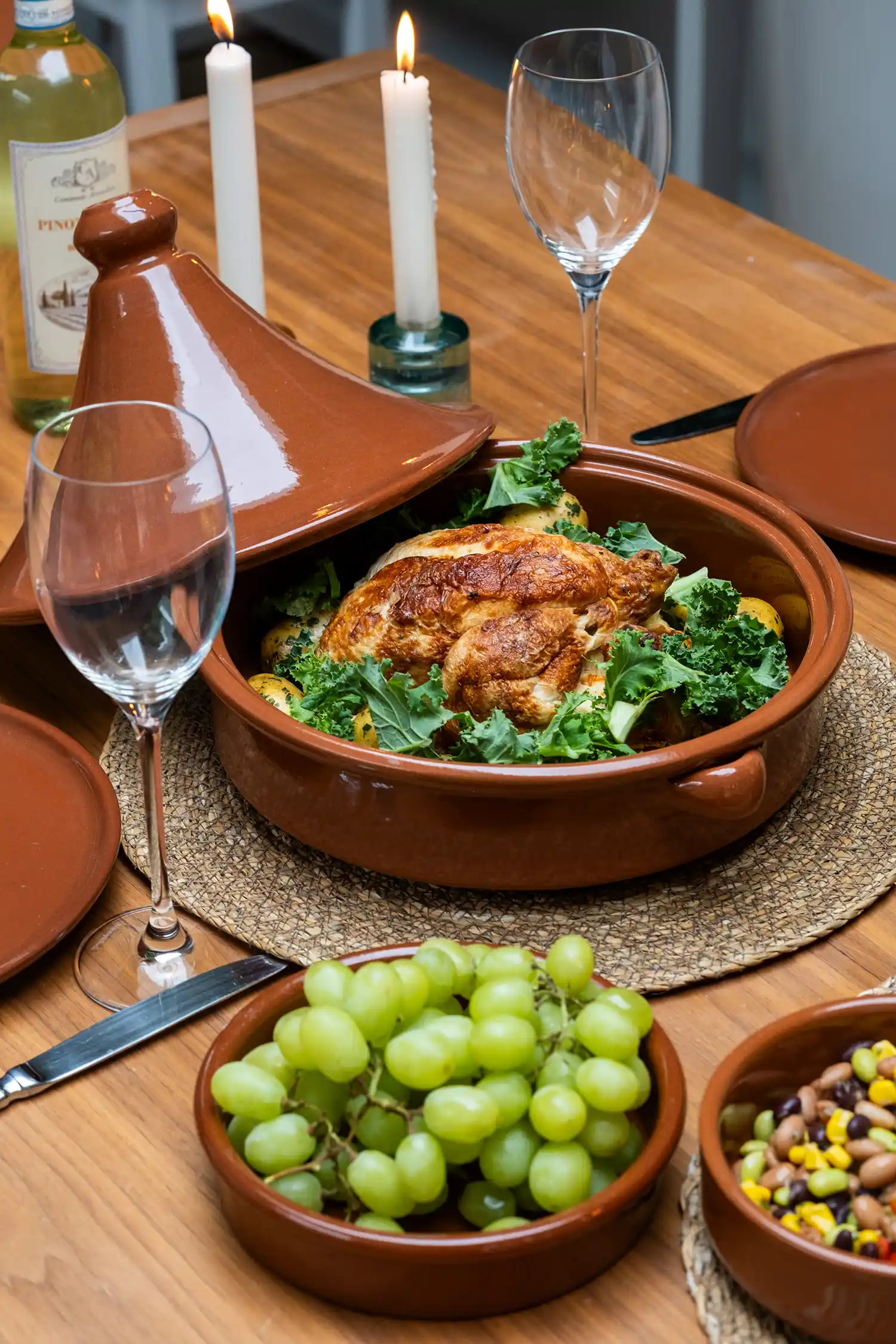 ABS Pottery Tagine - Natural Brown (20cm) - Image 4