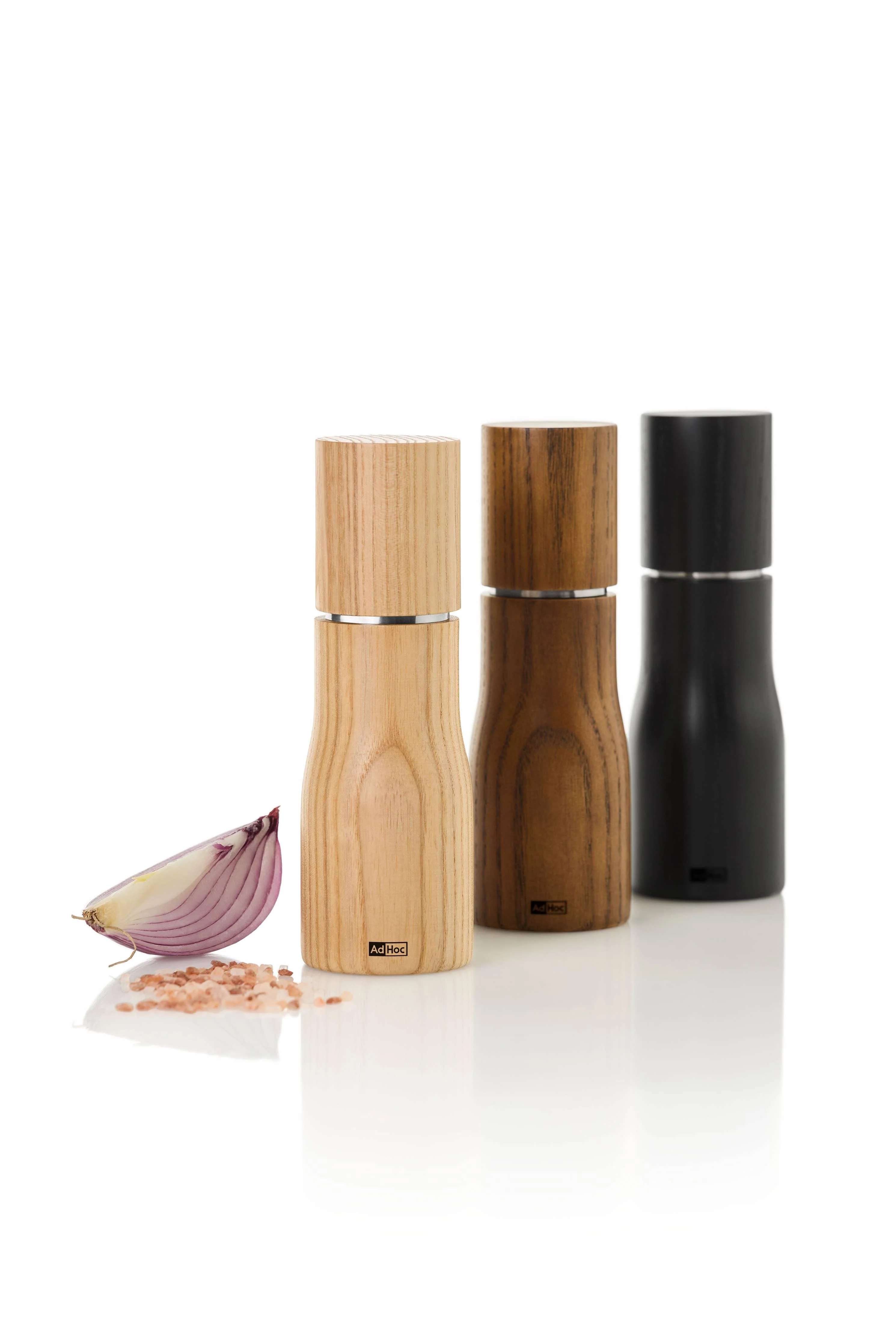 AdHoc Pepper or Salt Mill Levo: Nut Brown / 15cm - Image 5