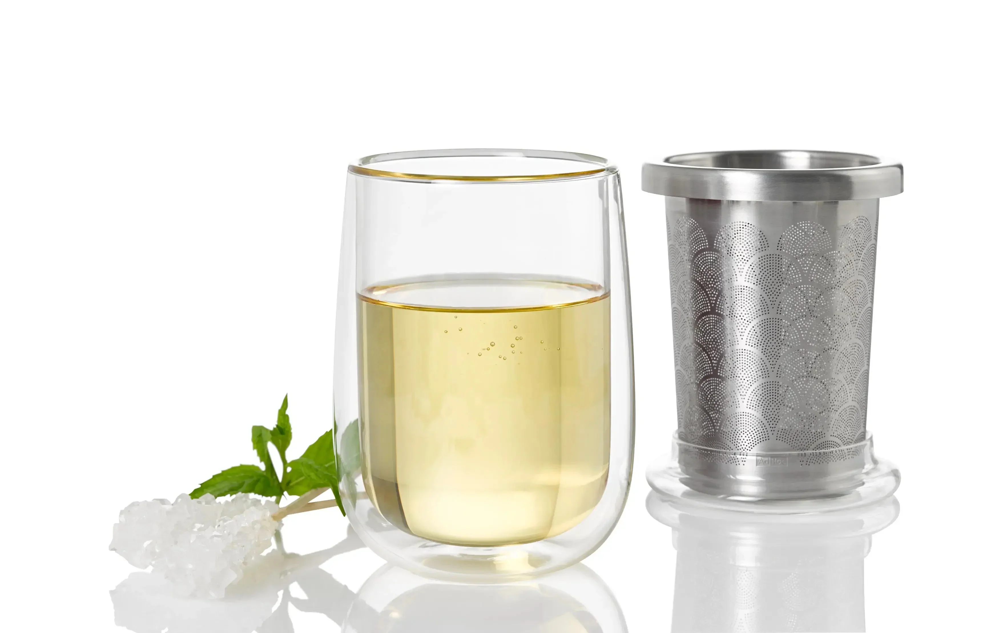 Adhoc Tea Glass with Tea Infuser Fusion Glass - Image 4
