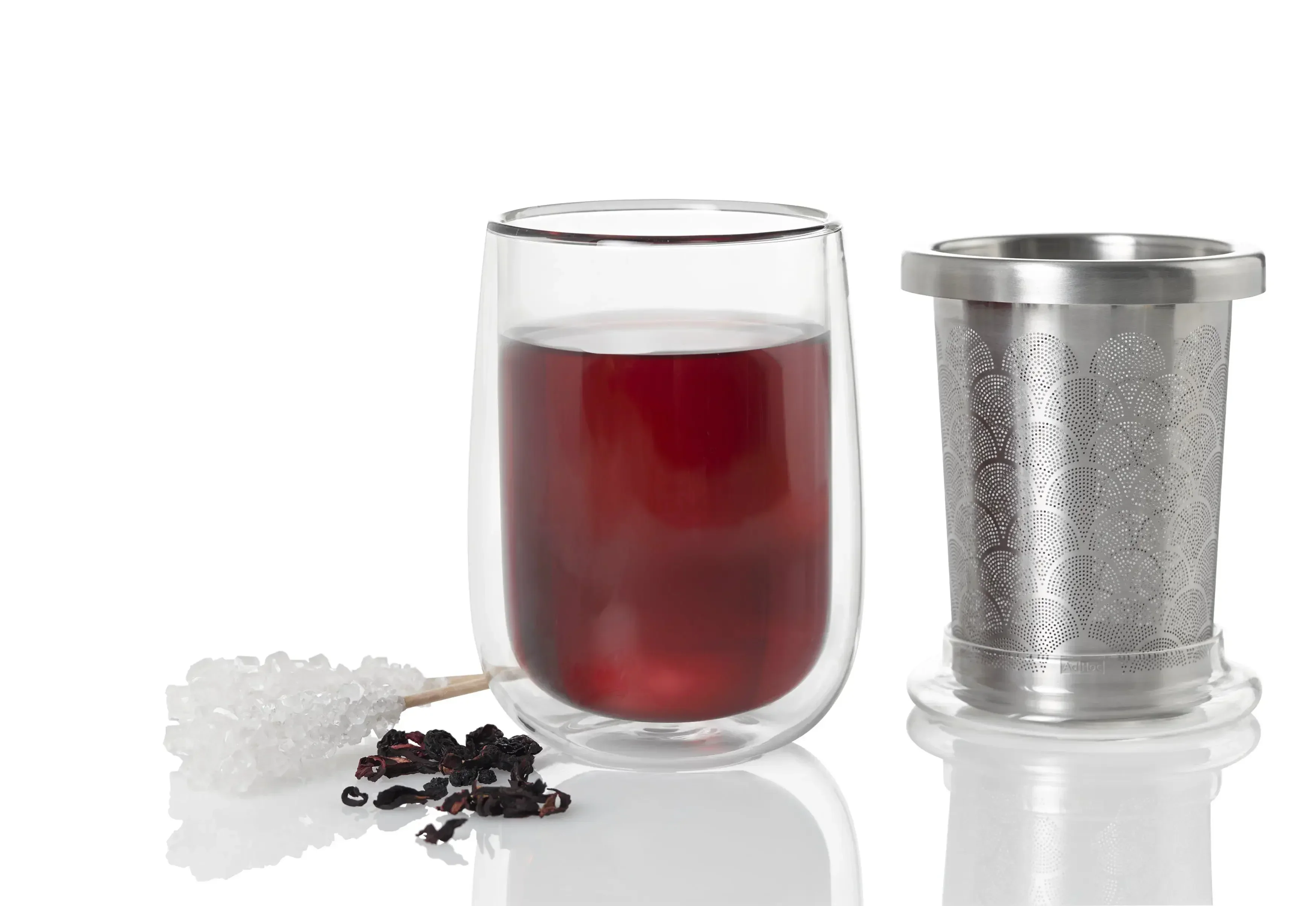 Adhoc Tea Glass with Tea Infuser Fusion Glass - Image 5