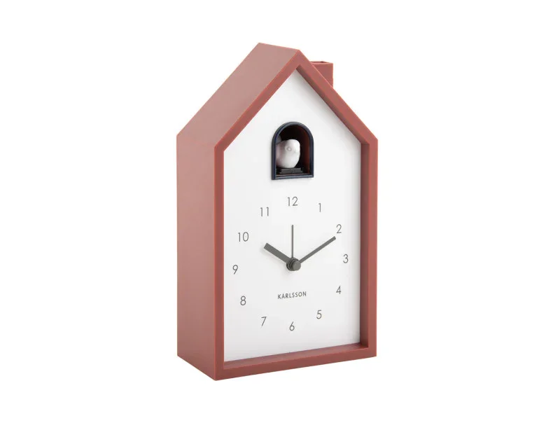 Karlsson Alarm Clock Modern Cuckoo - Red Ochre - Image 2