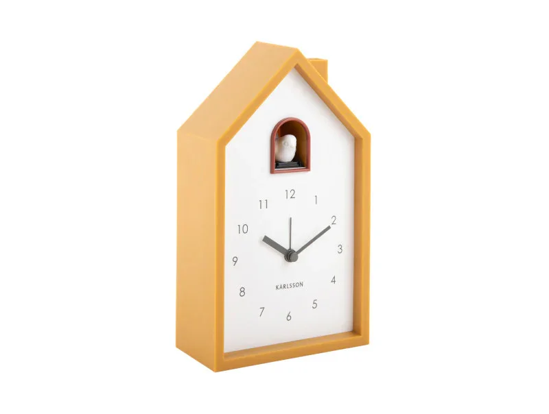Karlsson Alarm Clock Modern Cuckoo - Yellow Ochre