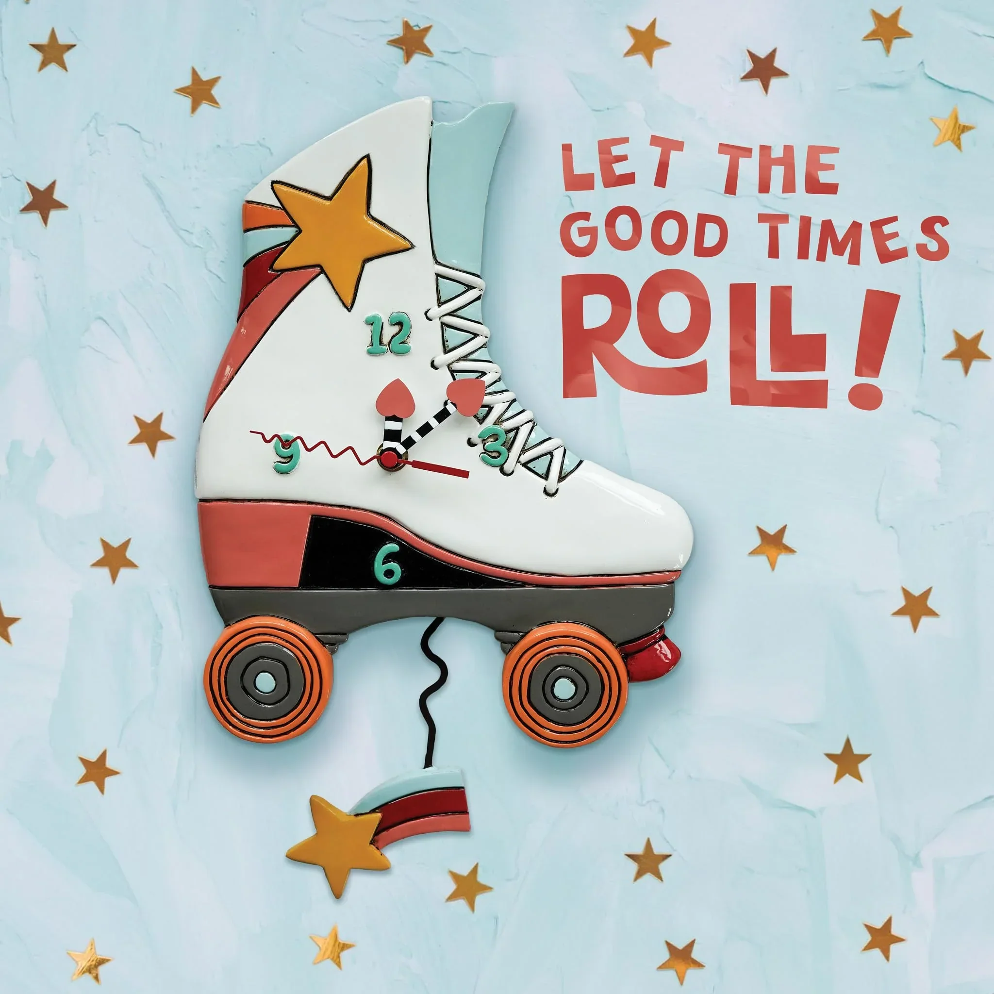 Allen Designs Roller Skate Wall Clock - Image 2