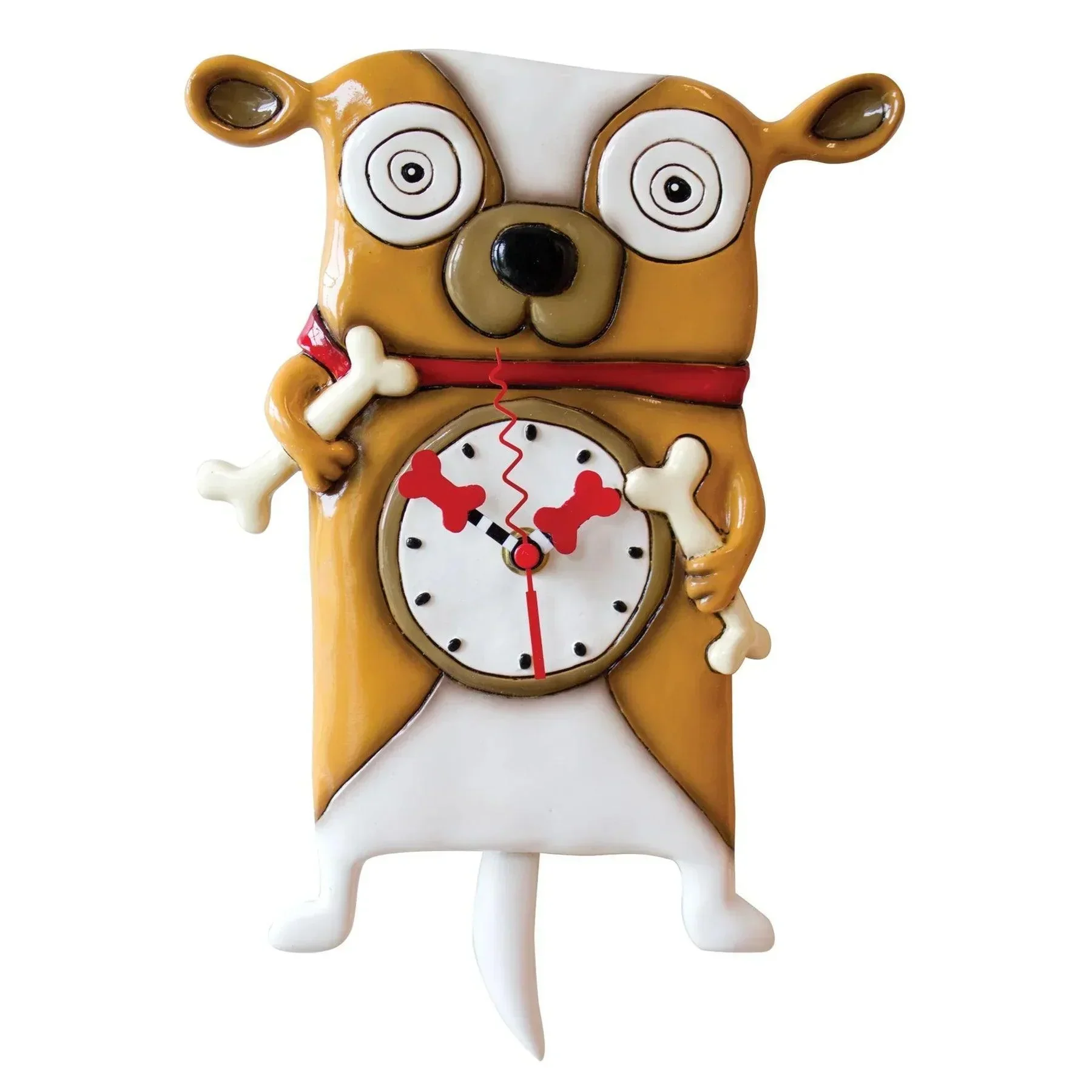 Allen Designs Rufus (Dog With Bone) Wall Clock