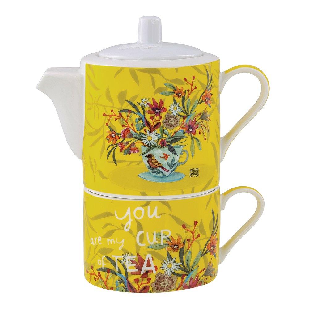 Allen Designs Teapot & Cup for One