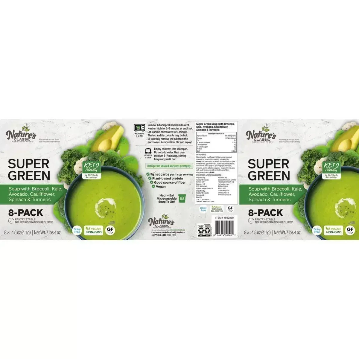 Allen Family Foods Classic Super Green Soup (8x411g) - Image 3