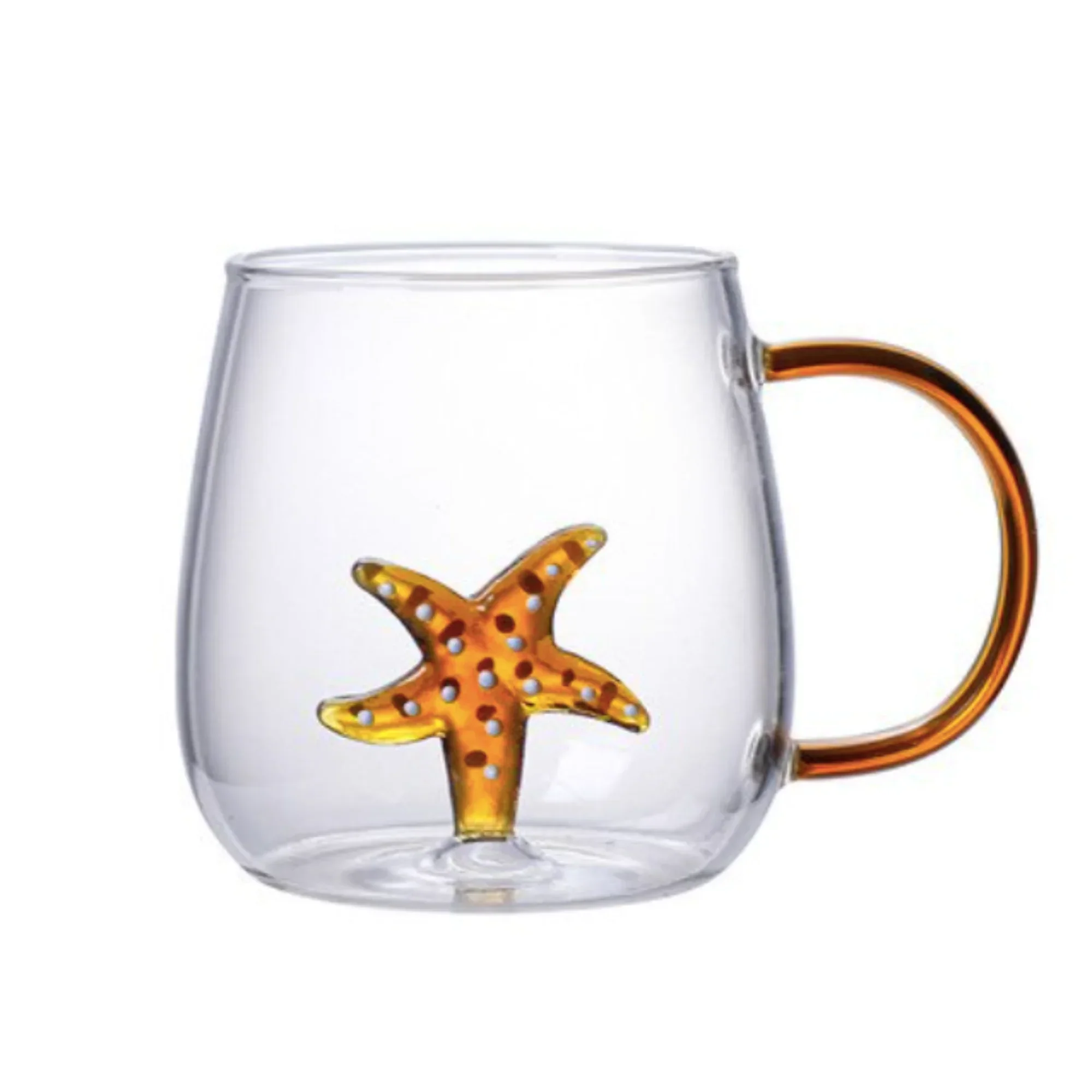 Animal Shape Glass Cup - Cute 3D Handle Mug (Squirrels) - Image 5