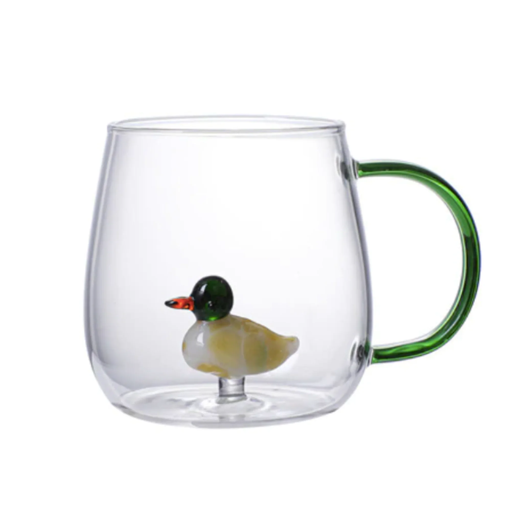 Animal Shape Glass Cup - Cute 3D Handle Mug (Squirrels) - Image 6