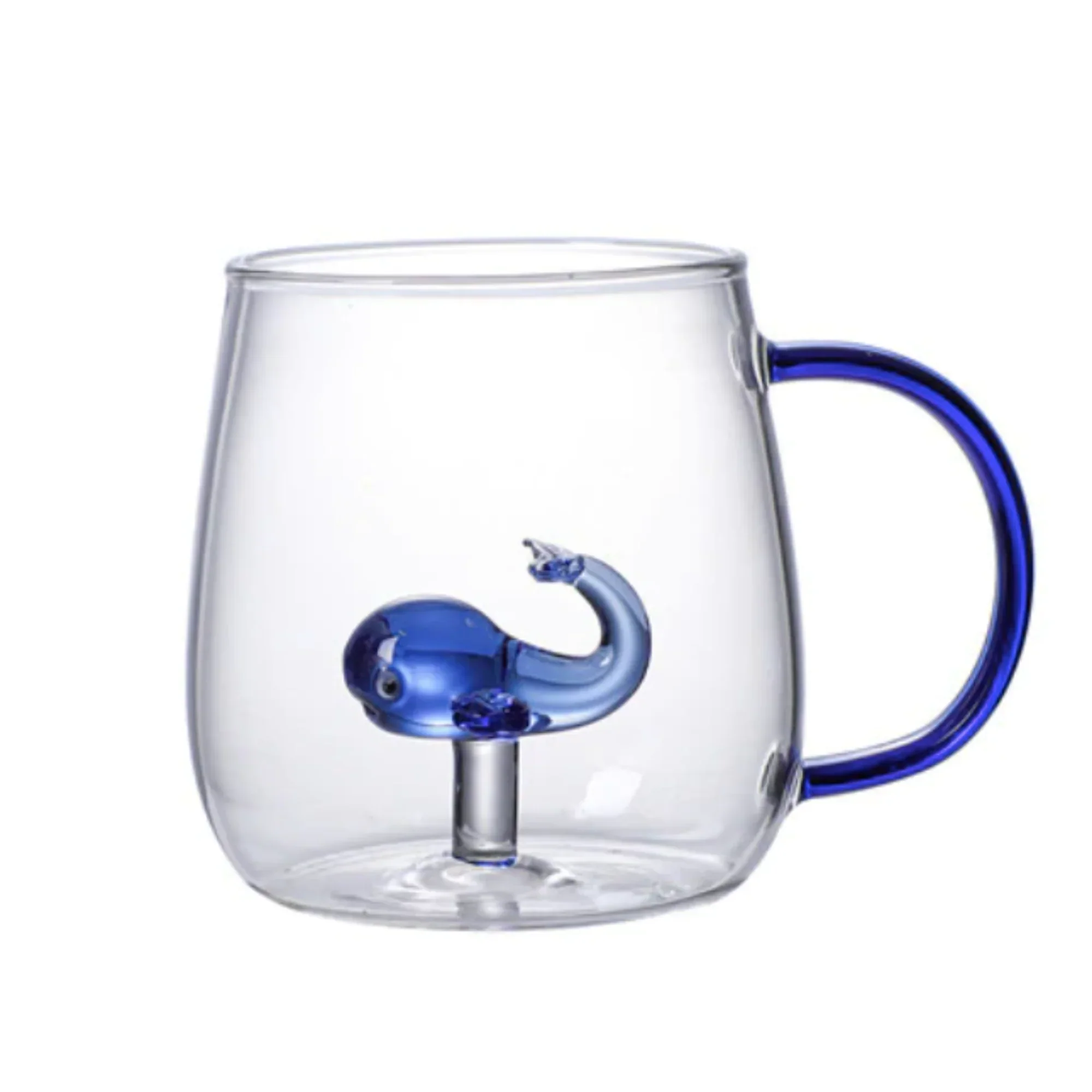 Animal Shape Glass Cup - Cute 3D Handle Mug (Squirrels) - Image 8