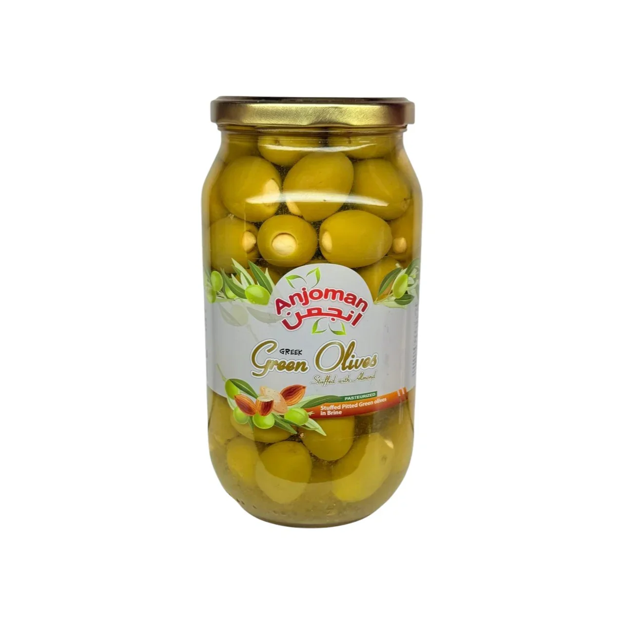 Anjoman Green Olive Stuffed with Almond (960g)