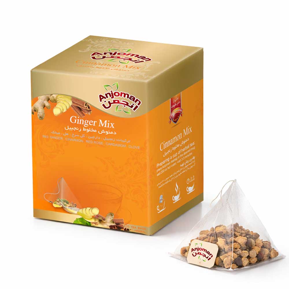 Anjoman Herbal Ginger Mix Tea Bags (12 Bags)