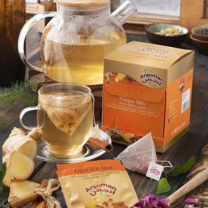 Anjoman Herbal Ginger Mix Tea Bags (12 Bags) - Image 2