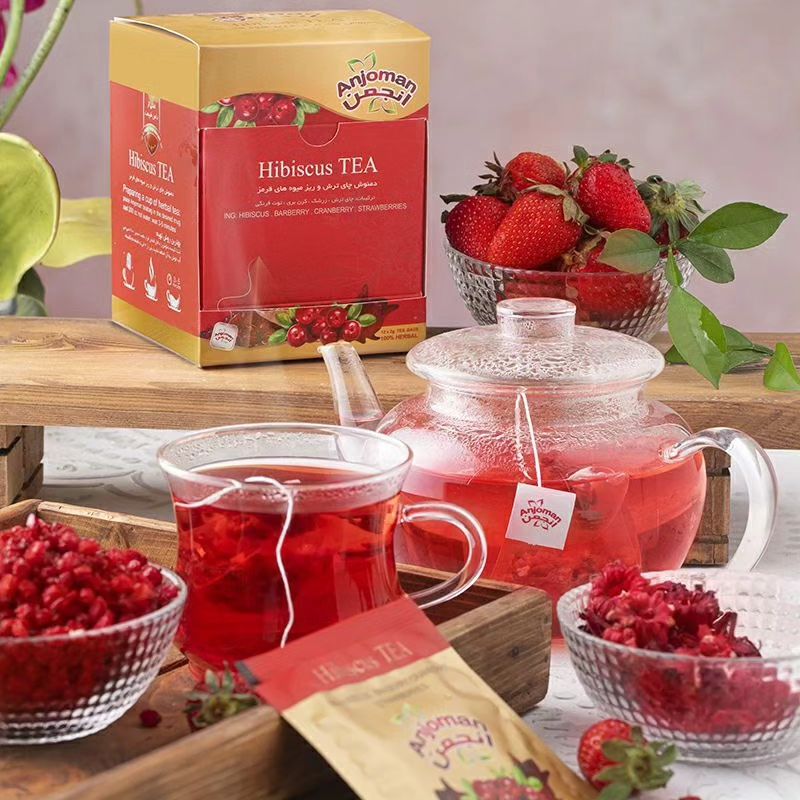 Anjoman Herbal Hibiscus Tea Bags (12 Bags) - Image 2