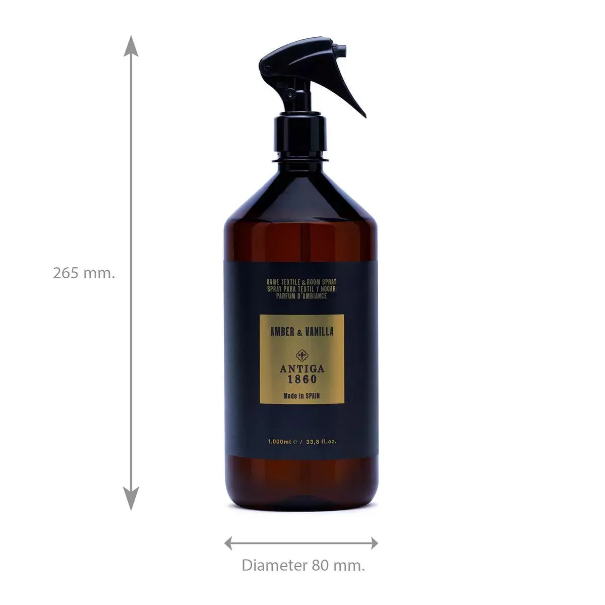 Antiga 1860 - Home Textile & Room Spray - Amber & Vanilla (1L) - Image 3