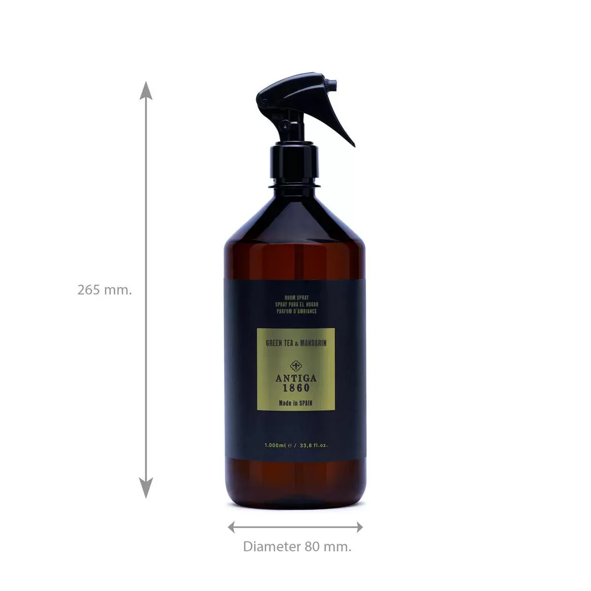 Antiga 1860 - Home Textile & Room Spray - Green Tea & Mandarin (1L) - Image 3