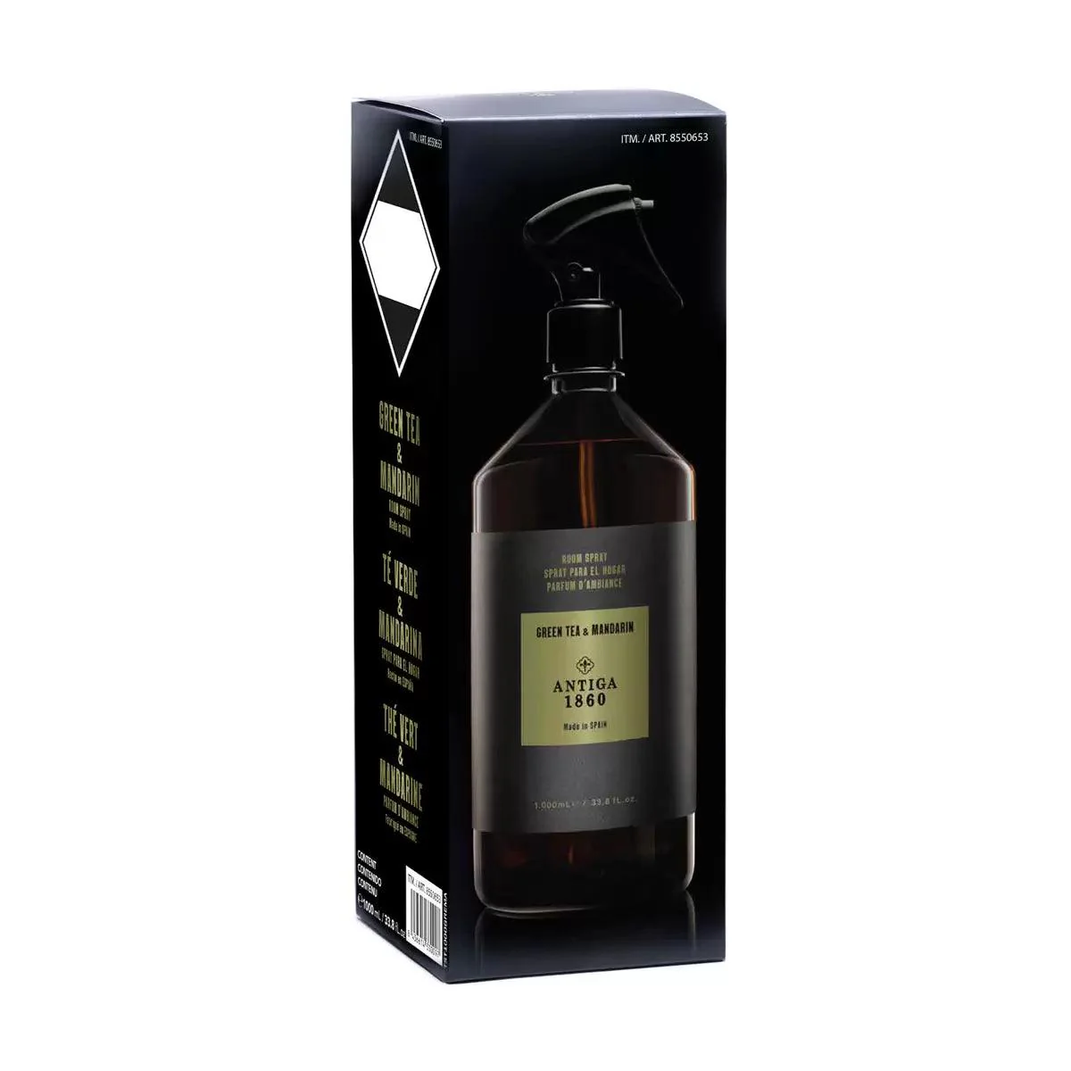 Antiga 1860 - Home Textile & Room Spray - Green Tea & Mandarin (1L) - Image 4