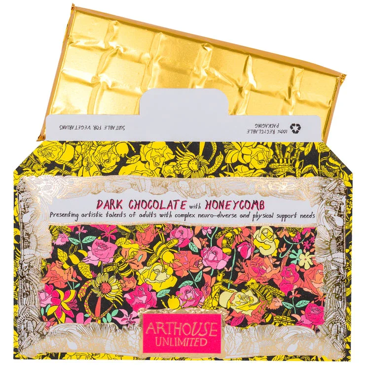 Arthouse Unlimited Bee Free, Dark Chocolate Bar with Honeycomb (85g) - Image 4