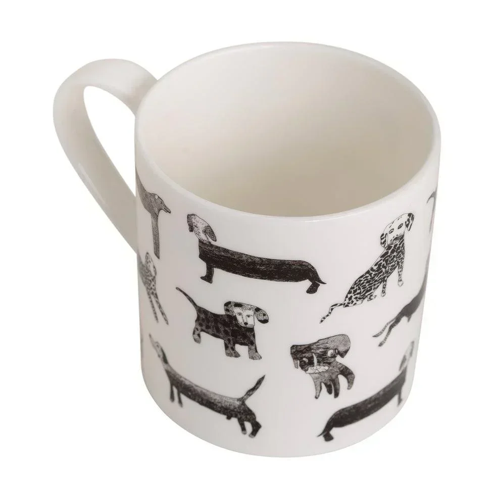 Arthouse Unlimited Fine Bone China Mug - Dogalicious - Image 2