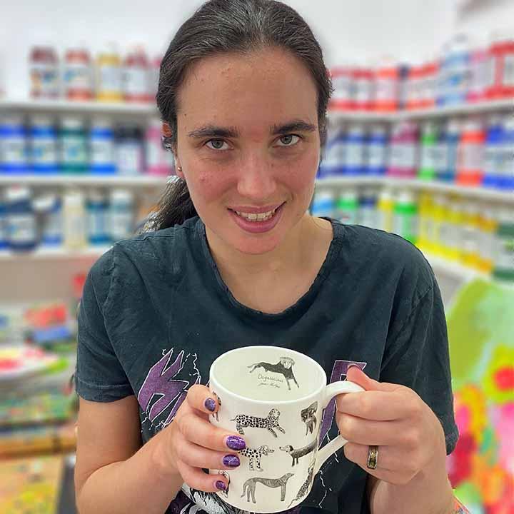 Arthouse Unlimited Fine Bone China Mug - Dogalicious - Image 3