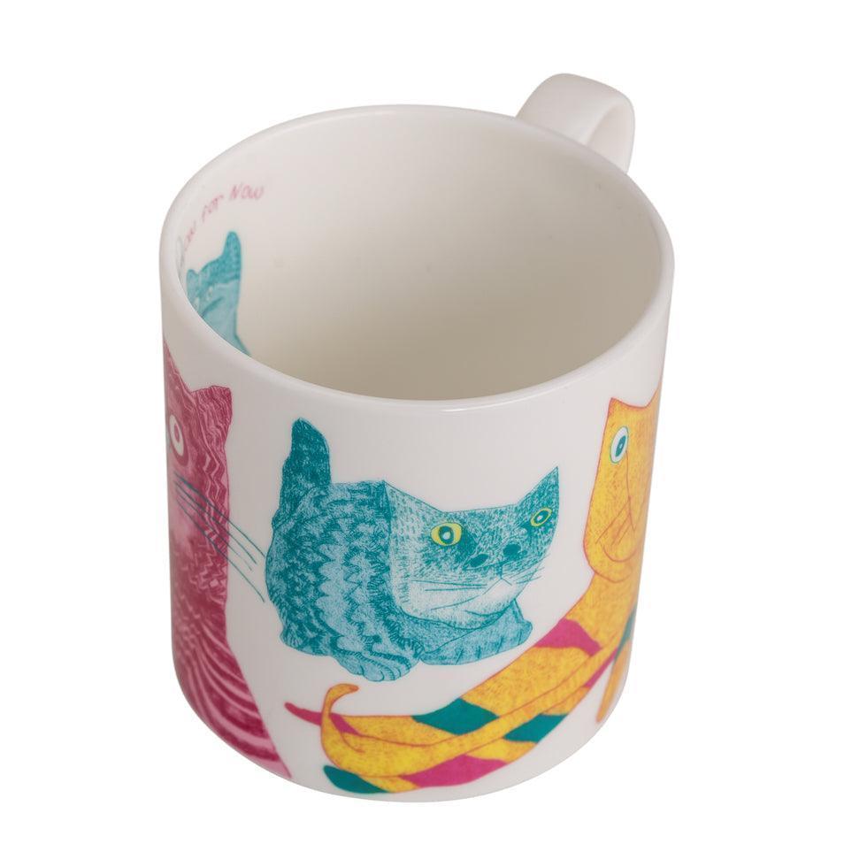 Arthouse Unlimited Fine Bone China Mug - Miaow For Now - Image 4