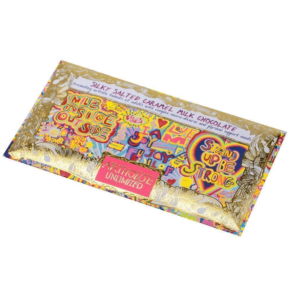 Arthouse Unlimited Silky Salted Caramel Milk Chocolate Bar - Full of Joy (85g) - Image 4