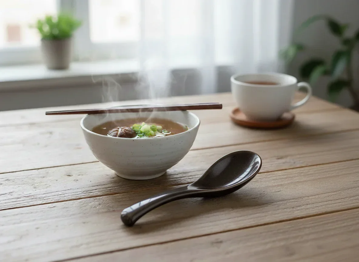 Exquisite Japanese Artisan Ceramic Soup Spoons (Set of 5) - Perfect for Ramen & Pho - Image 10