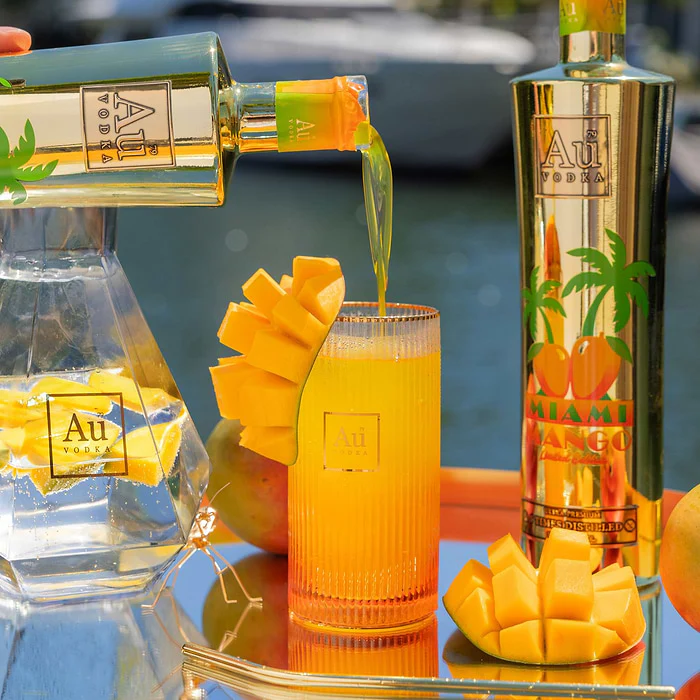 AU Vodka Miami Mango Vodka (700ml) - Image 3
