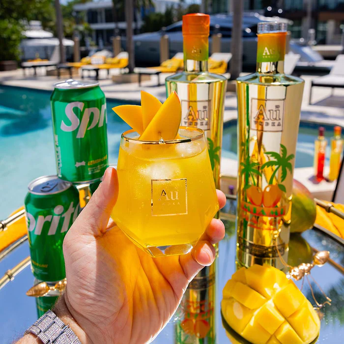 AU Vodka Miami Mango Vodka (700ml) - Image 4