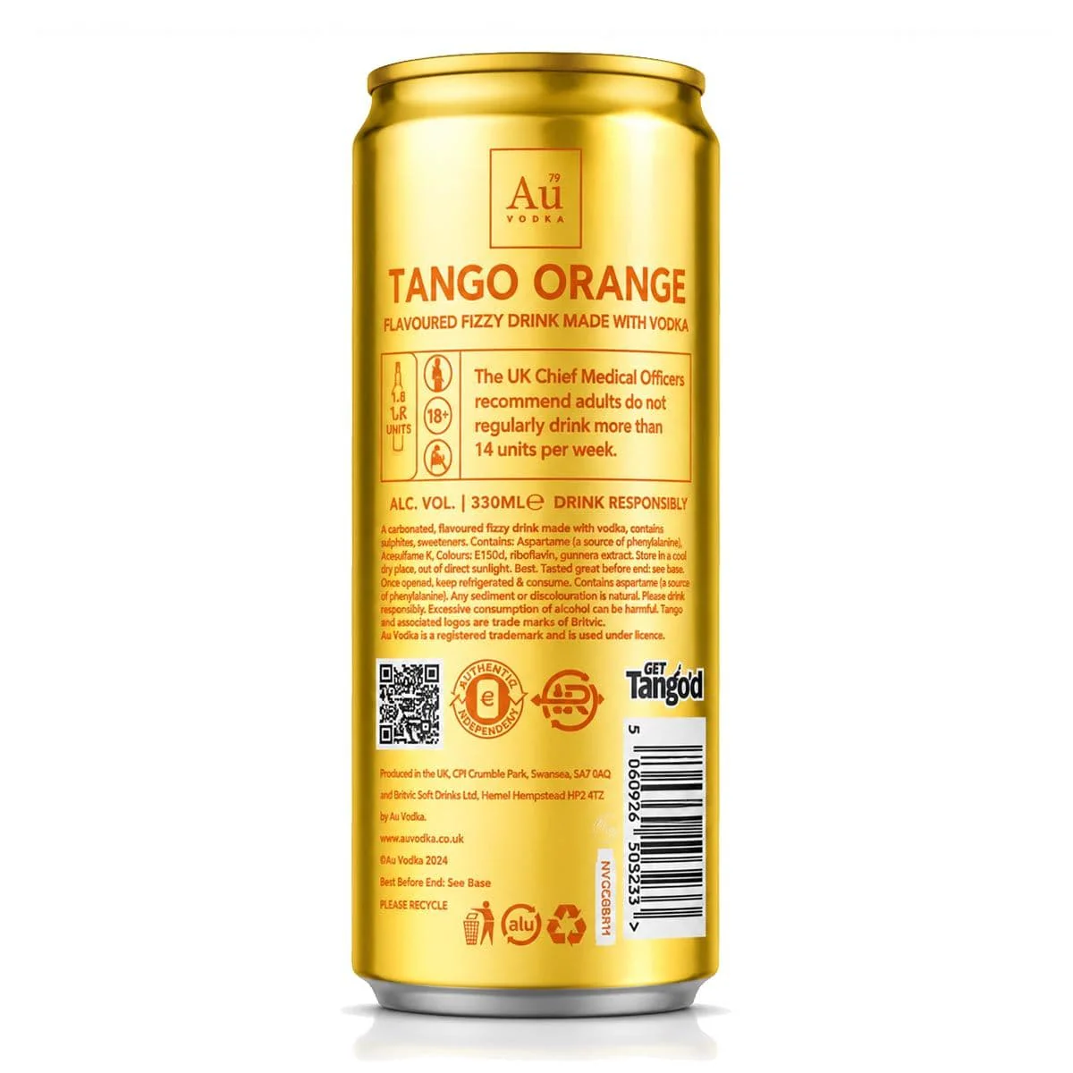 Au Vodka Tango Orange Cans (12x330ml) - Image 7