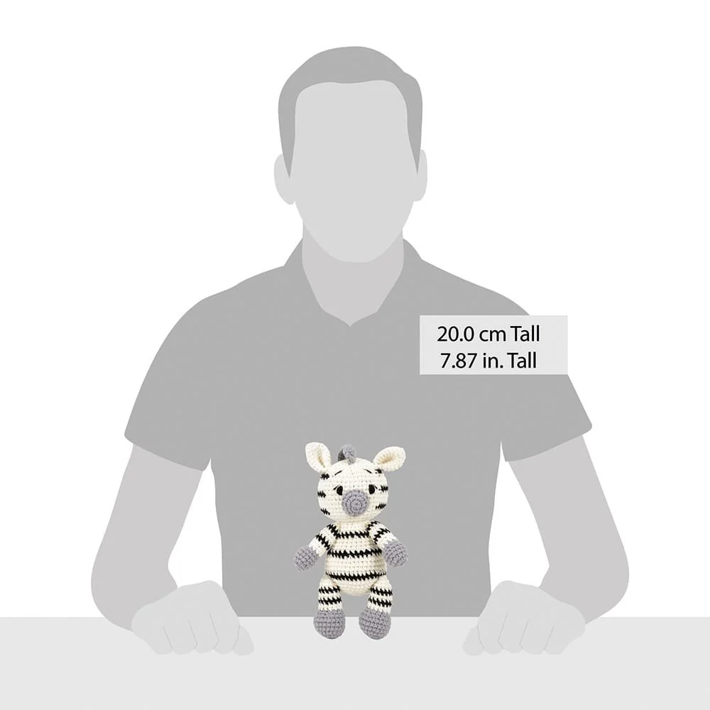 Woolie Ava the Zebra Soft Toy (20cm) - Image 5