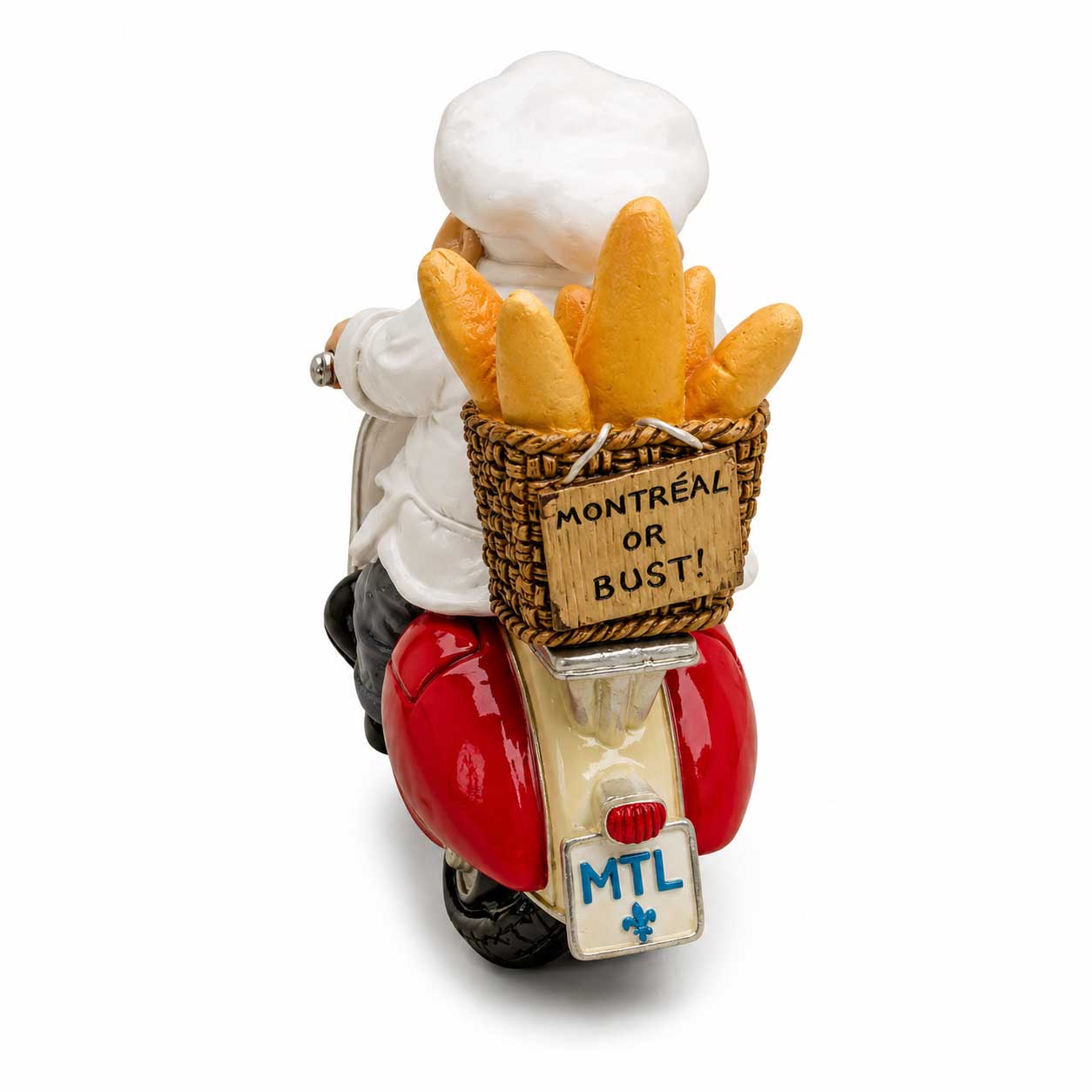 Bakery Chef on a Scooter Figurine (13cm) - Image 5