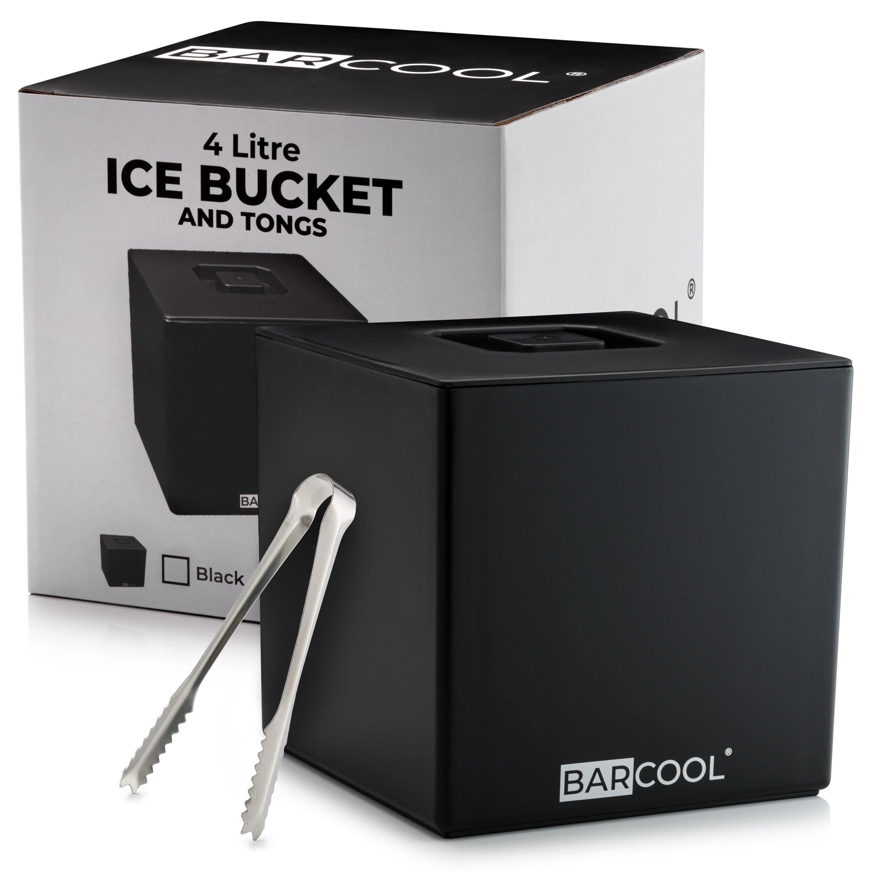 Barcool 4L Ice Bucket Square - Black - Image 6