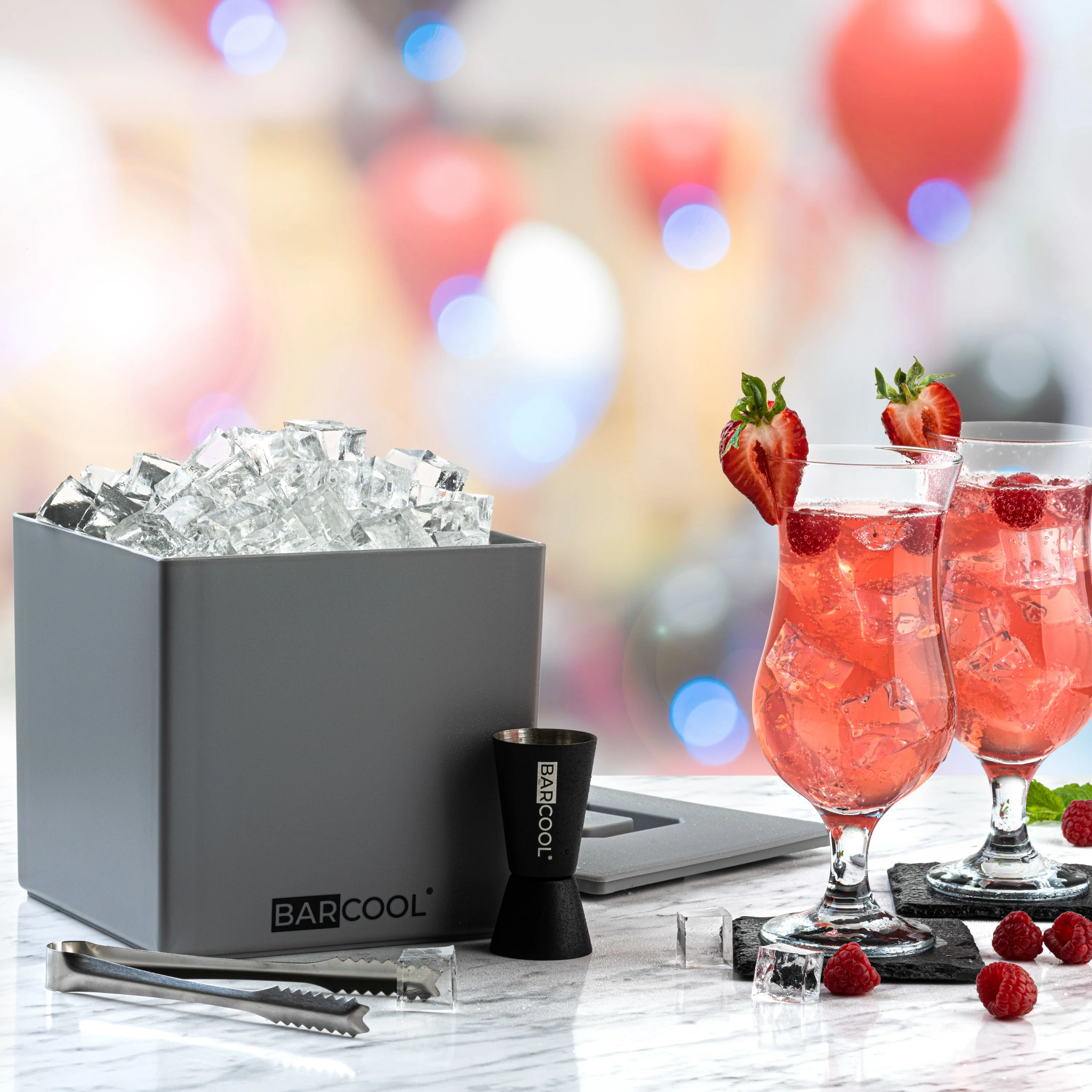 Barcool 4L Ice Bucket Square - Grey - Image 2