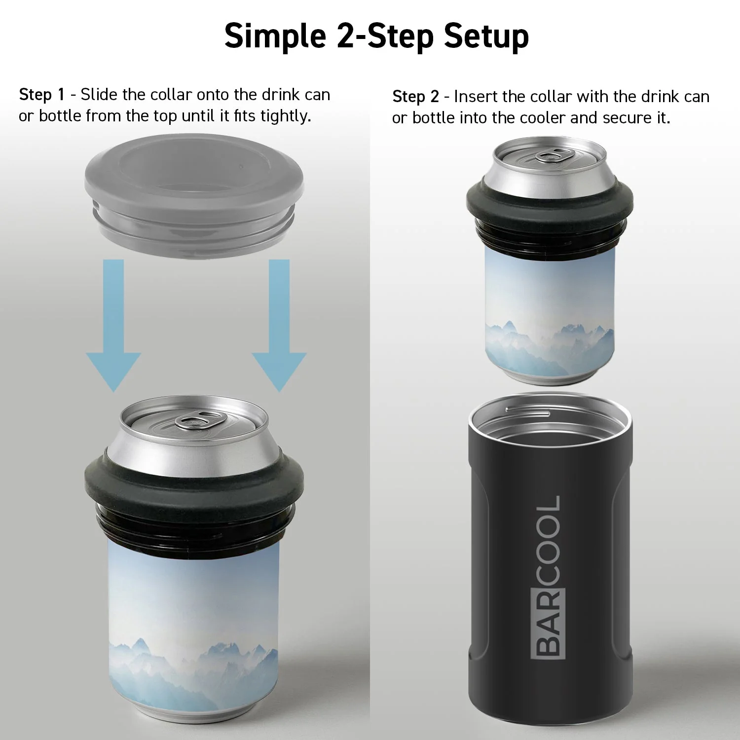 Barcool Insulated Beer Cooler and Tumbler with Opener SS - Image 4