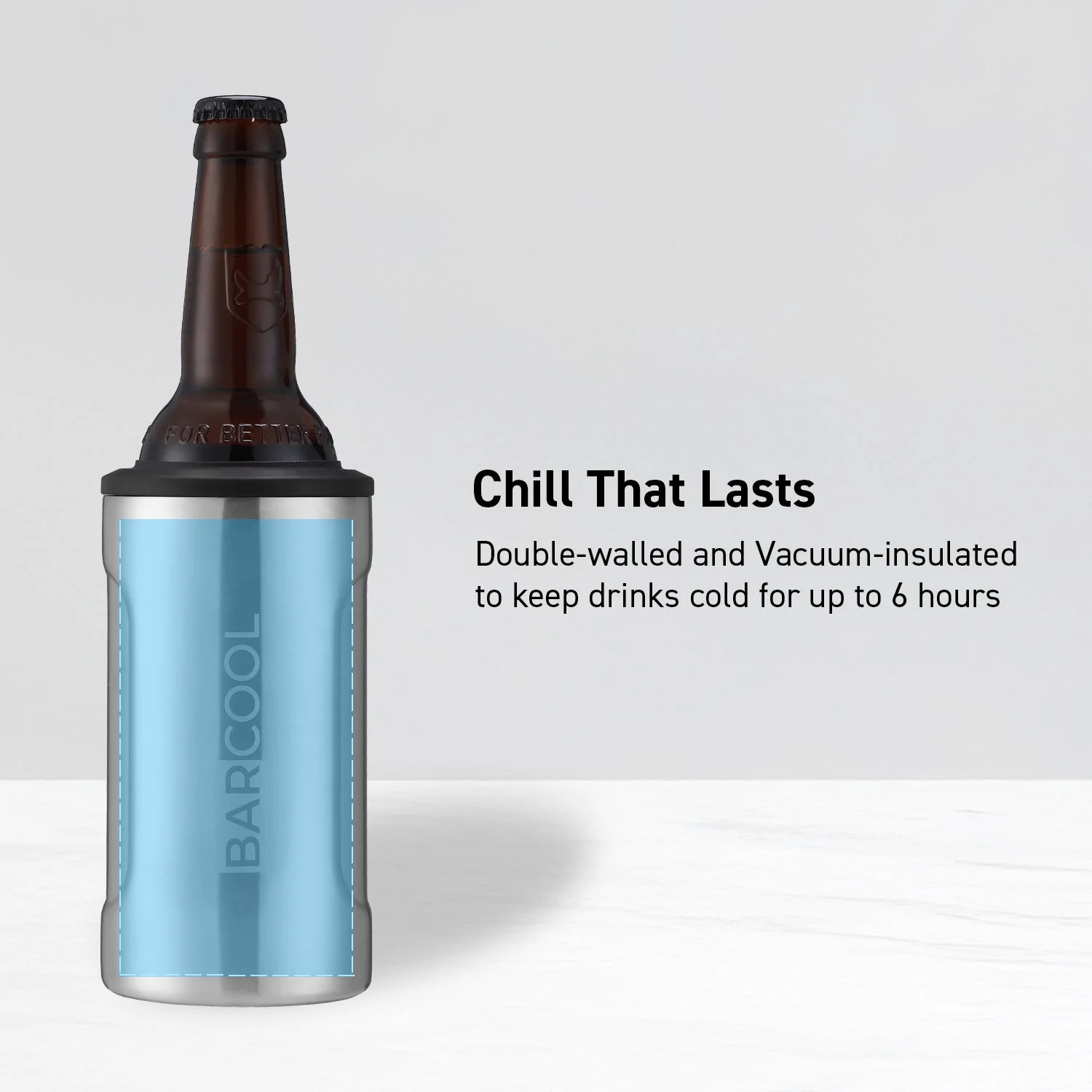 Barcool Insulated Beer Cooler and Tumbler with Opener SS - Image 6