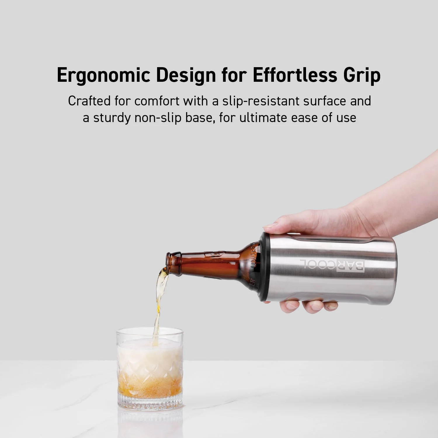 Barcool Insulated Beer Cooler and Tumbler with Opener SS - Image 8