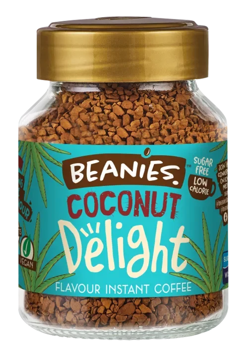 Beanies Flavoured Instant Coffee 50g - Coconut Delight