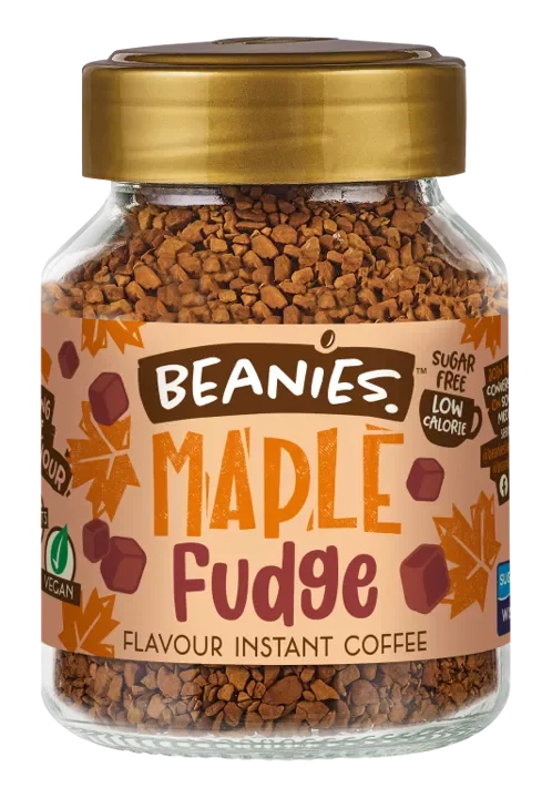 Beanies Flavoured Instant Coffee 50g - Maple Fudge