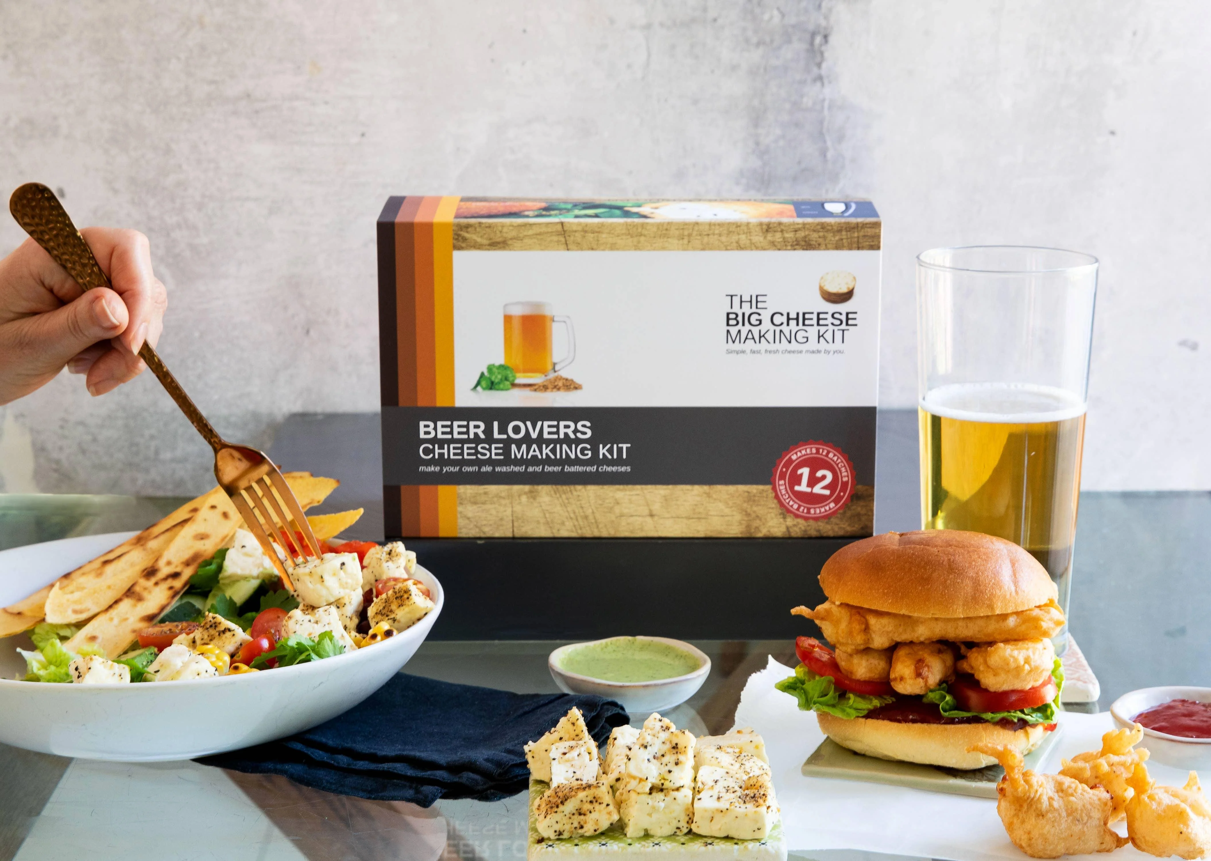 Beer Lover's Cheese Making Kit - Foodie Gift Vegetarian gluten free
