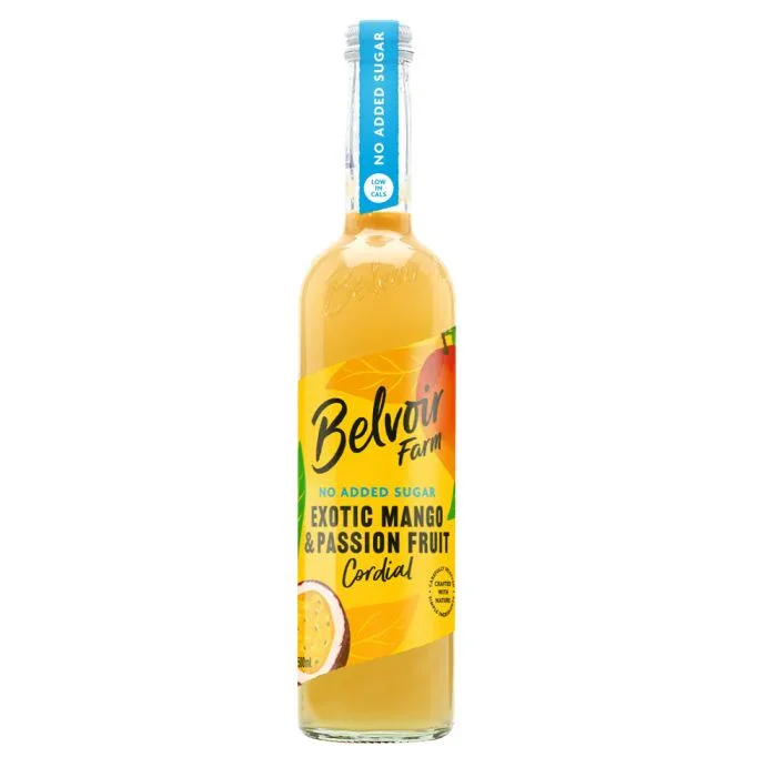 Belvoir Exotic Mango & Passionfruit No Added Sugar Cordial (500ml)