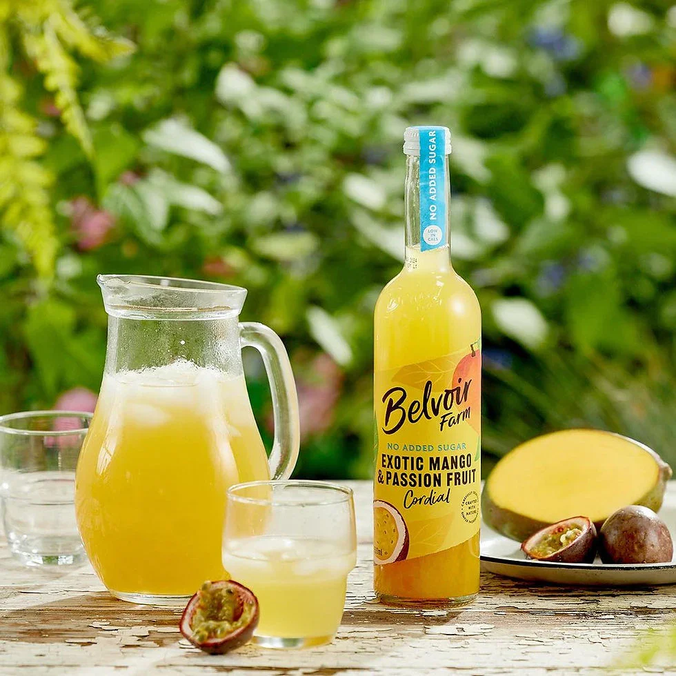 Belvoir Exotic Mango & Passionfruit No Added Sugar Cordial (500ml) - Image 2