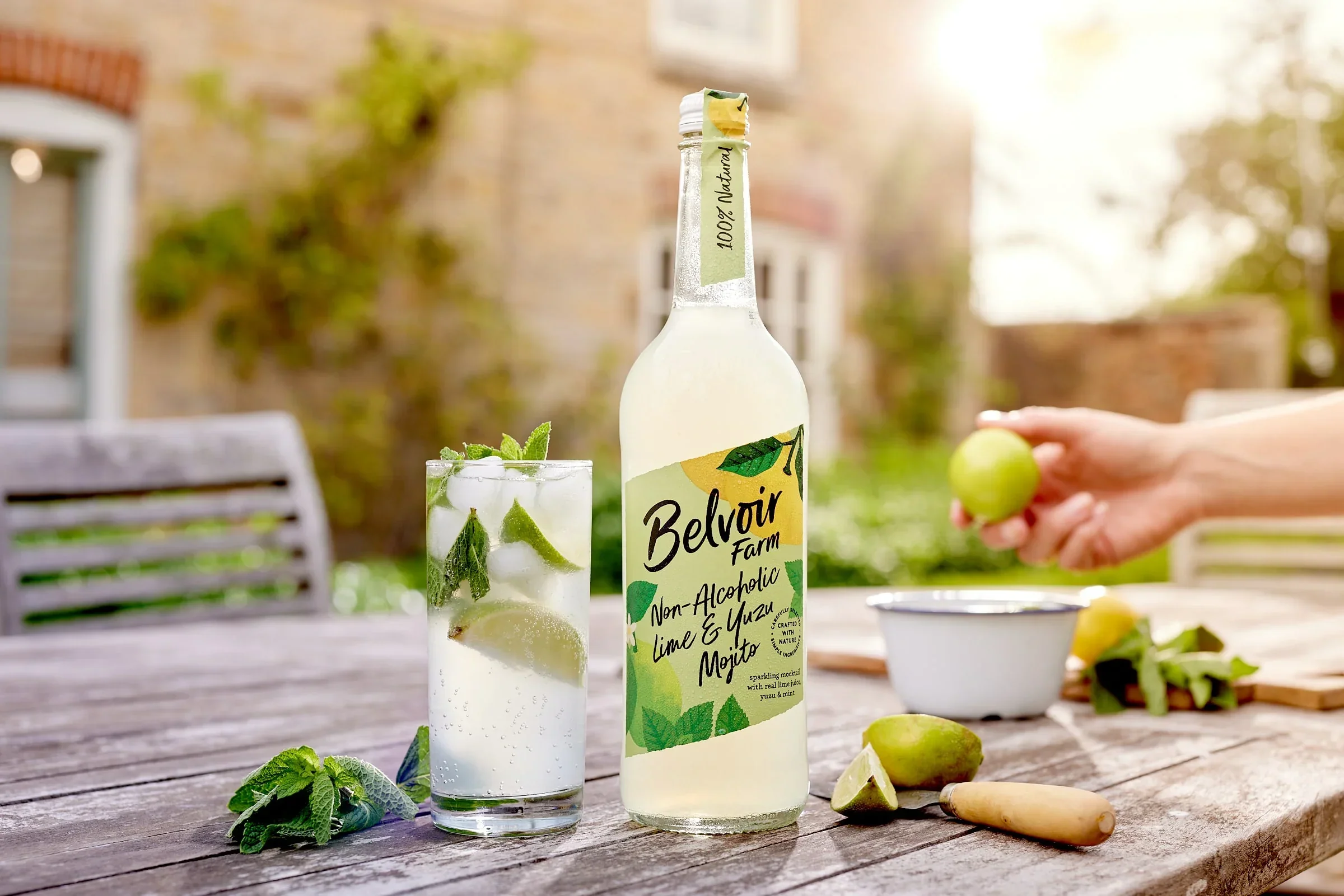 Belvoir Non-Alcoholic Lime & Yuzu Mojito (750ml) - Image 2