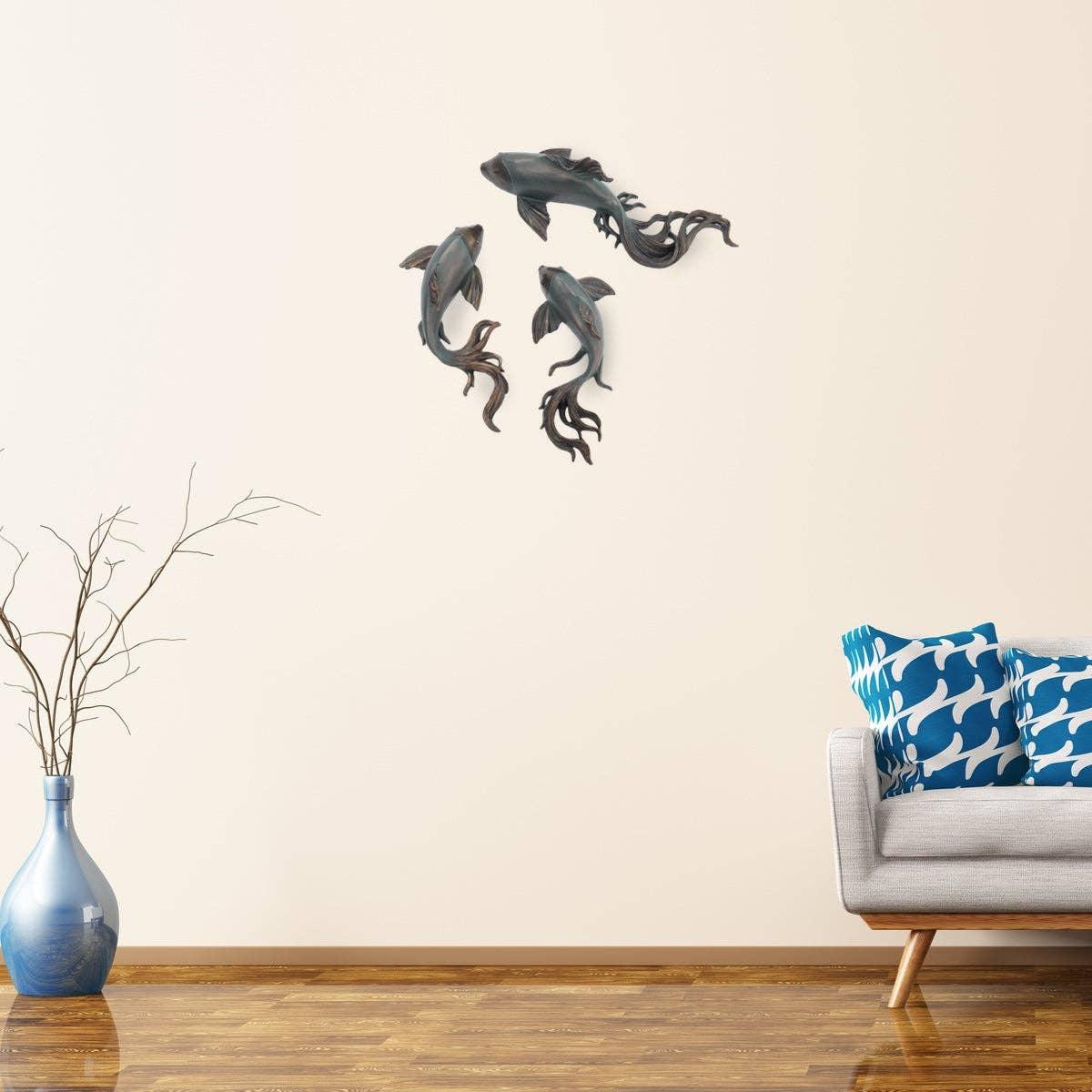 Bentley & Bo - Bronze Fish Wall Art (Large) - Image 3
