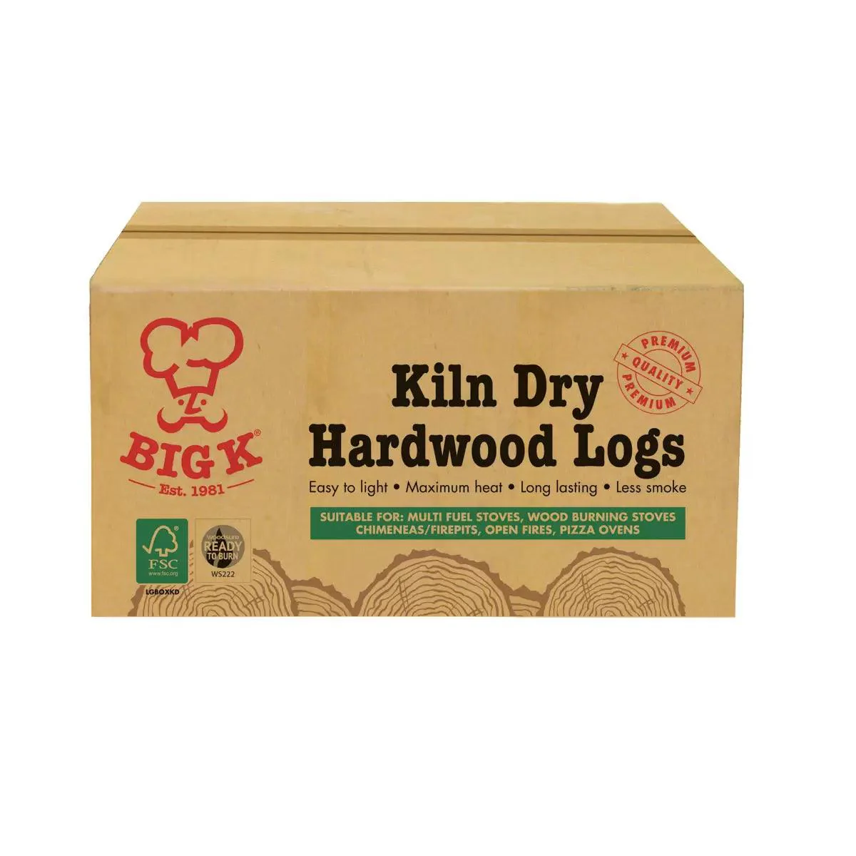 Big K Kiln Dry Hardwood Logs (8kg)