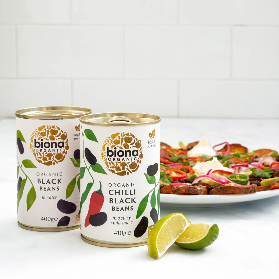 Biona Organic Chilli Black Beans (410g) - Image 2